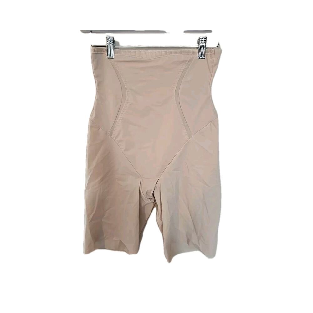 Maidenform Beige Firm Foundations High-Waisted Thigh Slimmer Womans Size Large
